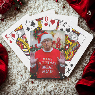 Foto van Trump Trump maakt kerst weer geweldig Pokerkaarten