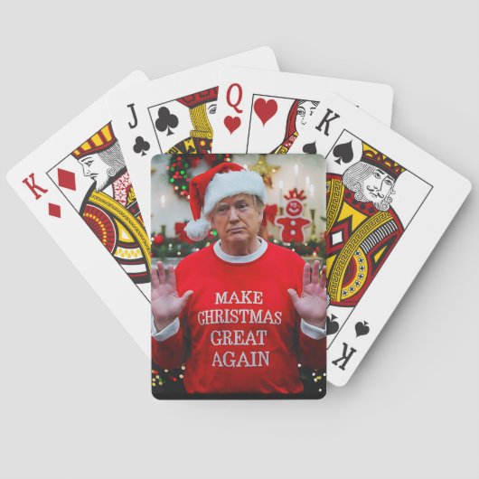 Foto van Trump | Trump maakt kerst weer geweldig Pokerkaarten (Achterkant)