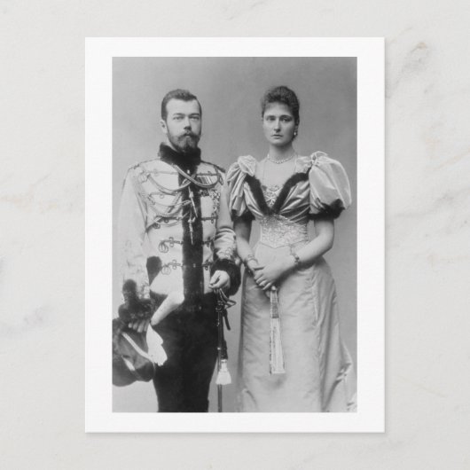 Foto van Tsar Nicholas II (1868-1918) Briefkaart (Voorkant)