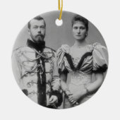 Foto van Tsar Nicholas II (1868-1918) Keramisch Ornament (Voorkant)