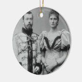 Foto van Tsar Nicholas II (1868-1918) Keramisch Ornament (Links)