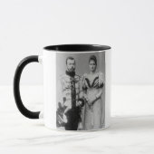 Foto van Tsar Nicholas II (1868-1918) Mok (Links)