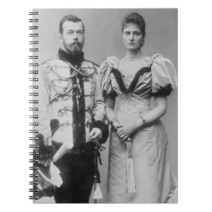 Foto van Tsar Nicholas II (1868-1918) Notitieboek