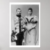 Foto van Tsar Nicholas II (1868-1918) Poster (Voorkant)