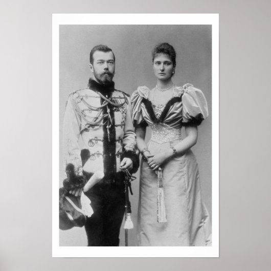 Foto van Tsar Nicholas II (1868-1918) Poster (Voorkant)