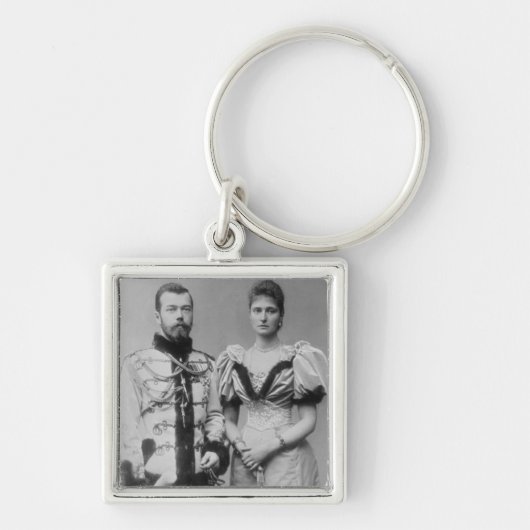 Foto van Tsar Nicholas II (1868-1918) Sleutelhanger (Voorkant)