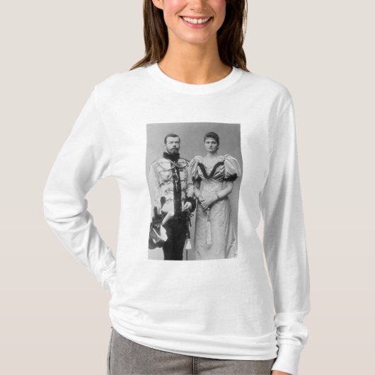 Foto van Tsar Nicholas II (1868-1918) T-shirt (Voorkant)