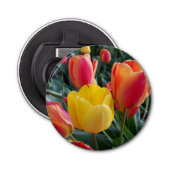 Foto van Tulip Garden Button Flesopener (Voorkant)