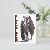 Foto van Turkey Vulture I Pick Back Posterized Briefkaart (Staand voorkant)