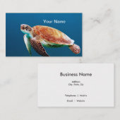 Foto van Turtle Blue Water Zee Visitekaartje (Voorkant / Achterkant)