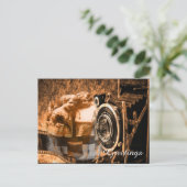  foto van twee kinderen die briefkaart (Staand voorkant)