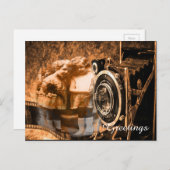  foto van twee kinderen die briefkaart (Voorkant / Achterkant)