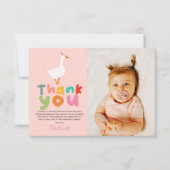 Foto van twee stomme ganzen voor 2e verjaardag bedankkaart (Voorkant)