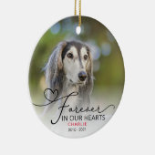 Foto van Typografie Memorial Kerstmis Keramisch Ornament (Rechts)