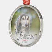 Foto van Typografie Memorial Kerstmis Metalen Ornament (Links)