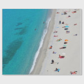 Foto van uitzicht van vogelaars op het strand cadeaupapier (Vlak)