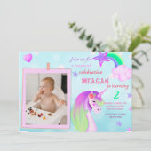 Foto van Unicorn Kaart (Staand voorkant)