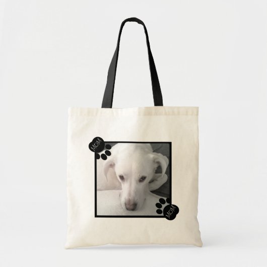 Foto van Unieke labrador Retriever Mix Dog Black Tote Bag (Voorkant)