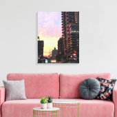Foto van Upper West Side Sunset NYC New York Canvas Afdruk (Insitu (Woonkamer))