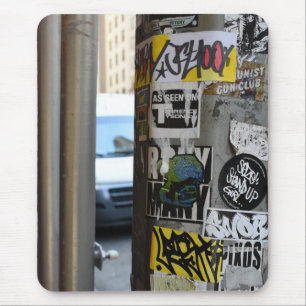Foto van Urban Graffiti Street New York City Muismat