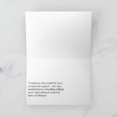 Foto van USA over Afstuderen Foto: Dank u Bedankkaart (Binnen)