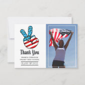 Foto van USA over Afstuderen Foto: Dank u Bedankkaart (Voorkant)