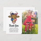 Foto van USA over Afstuderen Foto: Dank u Briefkaart (Voorkant / Achterkant)