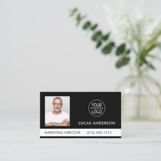 Foto van uw bedrijf of event Logo Black Business  Visitekaartje (Staand voorkant)