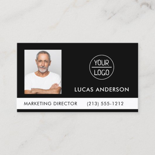 Foto van uw bedrijf of event Logo Black Business  Visitekaartje (Voorkant)