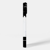 Foto van uw dichter op Faux Black Marmer & Name Case-Mate iPhone Case (Achterkant / Rechts)