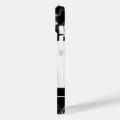 Foto van uw dichter op Faux Black Marmer & Name Case-Mate iPhone Case (Achterkant / Links)