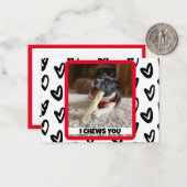 Foto van uw hond Grappig en Schattige School Note  Notitiekaartje (Voorkant / Achterkant in situ)