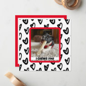 Foto van uw hond Grappig en Schattigee Note Kaart Notitiekaartje (Voorkant / Achterkant in situ)