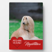 Foto van UW hond met naam Fotoplaat (voorkant)