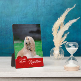 Foto van UW hond met naam Fotoplaat