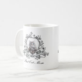 Foto van uw kat in een bloemenkam | Beste Kattenmo Koffiemok (Voorkant links)