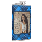 Foto van uw keuze op vinyl gewikkelde fles heupfles (Rechts)