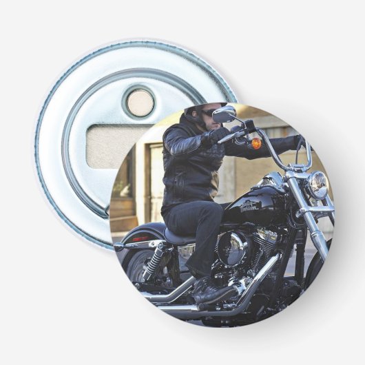 Foto van uw Sjabloon ijskastmagneet Button Flesopener (Voorkant)