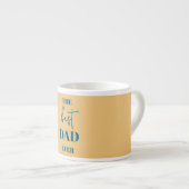 Foto van vader en kind - Heart Lijst Best Dad Ever Espresso Kop (Voorkant rechts)