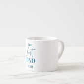 Foto van vader en kind - Heart Lijst Best Dad Ever Espresso Kop (Voorkant rechts)