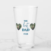Foto van vader en kind - Heart Lijst Best Dad Ever Glas (Voorkant)