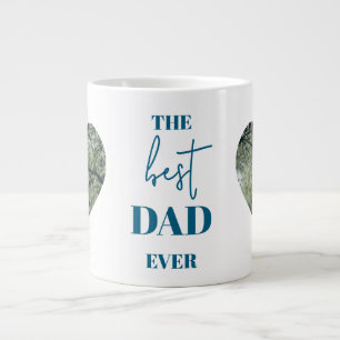 Foto van vader en kind - Heart Lijst Best Dad Ever Grote Koffiekop