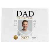 Foto van vader van het jaar (alleen wit) groot cadeauzakje (Achterkant)