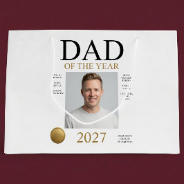 Foto van vader van het jaar (alleen wit) groot cadeauzakje