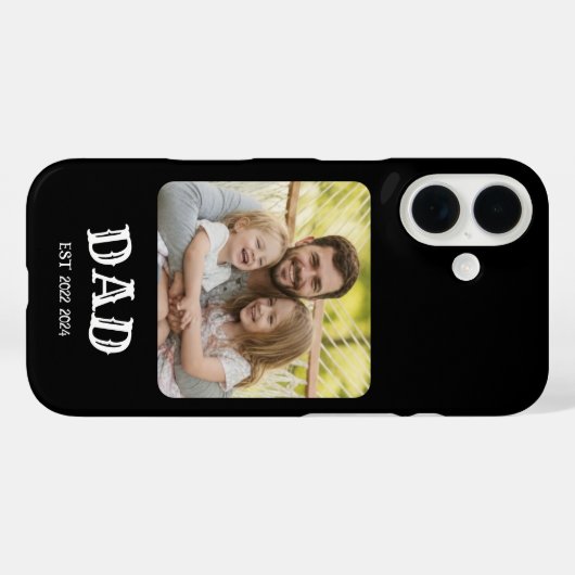 Foto van vader vastgesteld Case-Mate iPhone case (Achterkant (horizontaal))