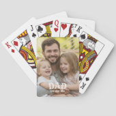 Foto van vader vastgesteld pokerkaarten (Achterkant)