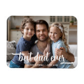 Foto van vaderdag Beste vader ooit Magneet (Horizontaal)