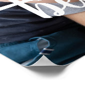 Foto van vaderdag Beste vader ooit Poster (Hoek)