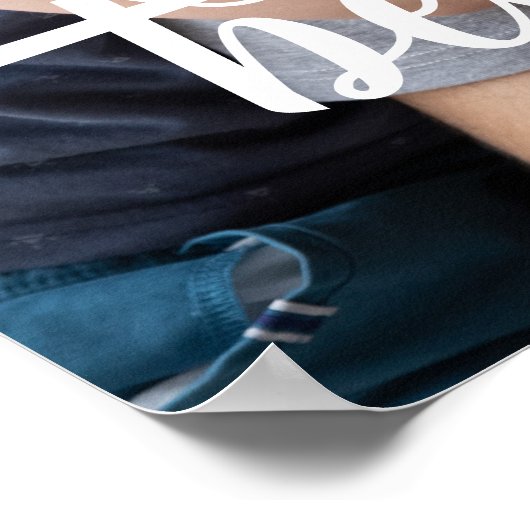 Foto van vaderdag Beste vader ooit Poster (Hoek)