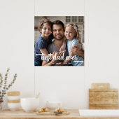 Foto van vaderdag Beste vader ooit Poster (Keuken)